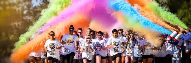 St. Johns County Parks & Rec Family Color Run 5k logo