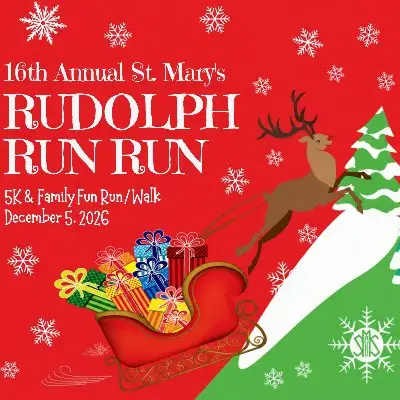 St. Mary's 16th Annual Run Run Rudolph 5K & Fun Run logo