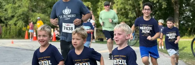 St. Robert School Pretzel Run logo