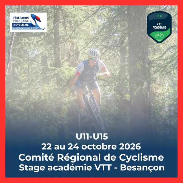 Stage académie FFC - VTT du 22 au 24 octobre 2026 logo