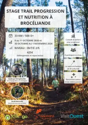 Stage trail de progression et nutrition à Brocéliande (novembre) logo
