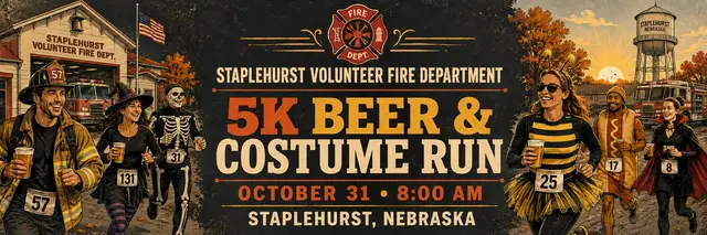 Staplehurst Volunteer Fire Department 5K Beer Costume Run logo