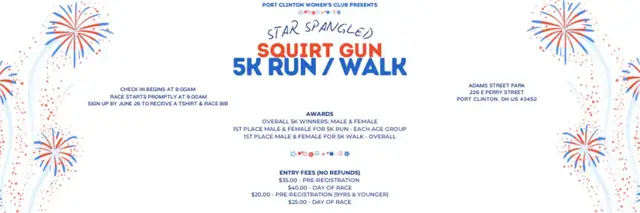 Star Spangled Squirt Gun Run 5k logo