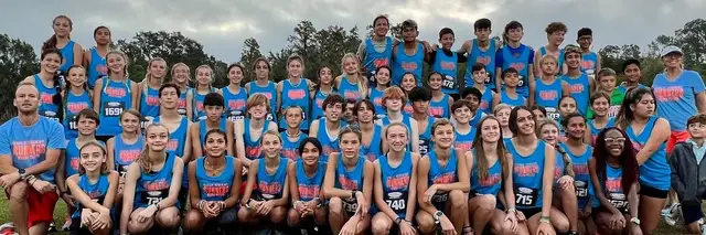 State XC Meet through Gulf Coast Runners logo