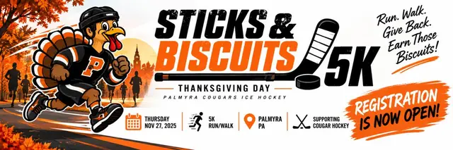 Sticks & Biscuits Thanksgiving Day 5K logo