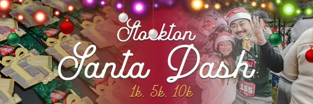 Stockton Santa Dash! 5K & 10K logo