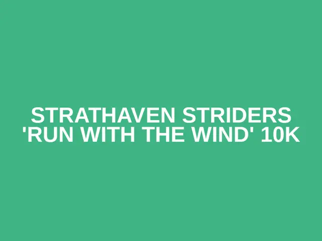 Strathaven Striders 'Run with the Wind' 10k logo