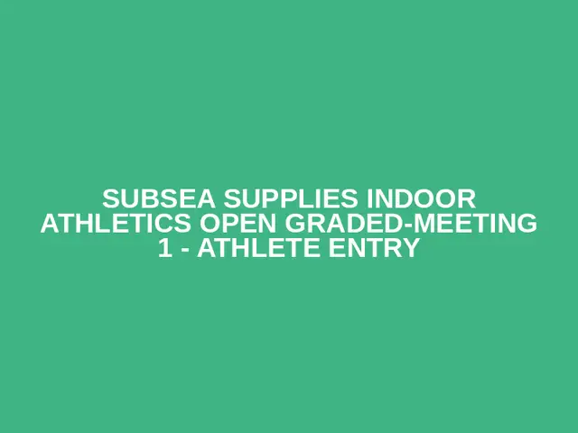 Subsea Supplies Indoor Athletics Open Graded-Meeting 1 - Athlete Entry logo
