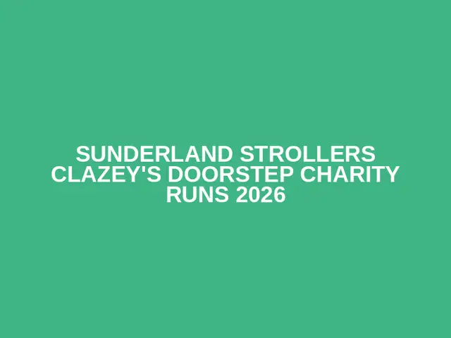 Sunderland Strollers Clazey's Doorstep Charity Runs 2026 logo