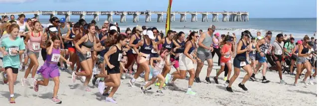 SUPER GIRL 5K - Beach Run/Walk - JAX BEACH logo