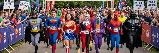Super Hero Race - 13.1, 10K, 5K logo