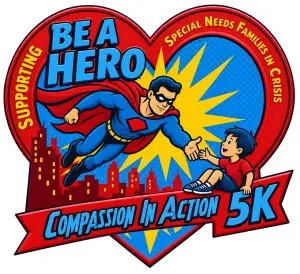 SUPERHERO 5K- Compassion in Action logo