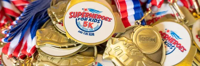 Superheroes for Kids 5K & 1 Mile Run logo