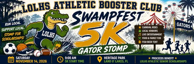 Swampfest 5k Gator Stomp logo