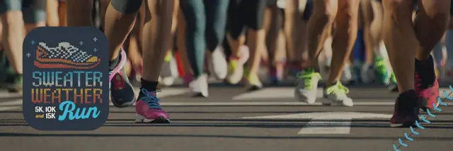 Sweater Weather Run 15k, 10k & 5k logo