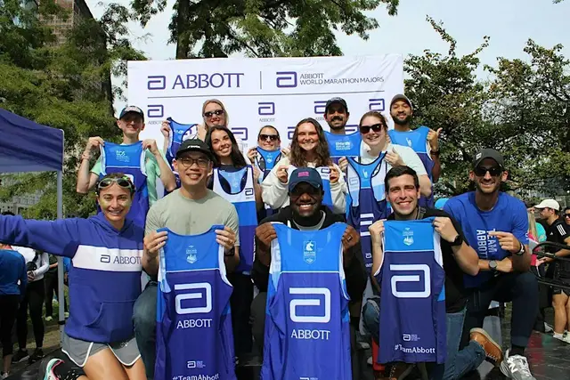 Team Abbott NYC Marathon Shakeout Run logo