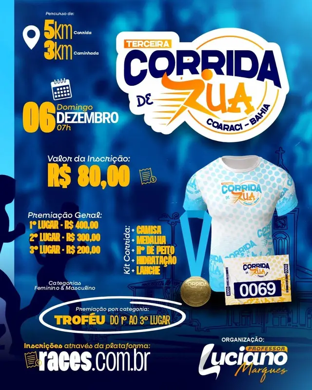 TERCEIRA CORRIDA DE RUA COARACI logo