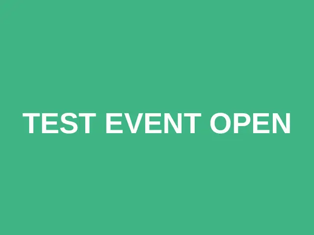 test event open logo