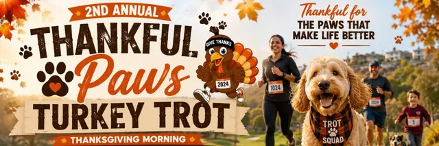 Thankful Paws Turkey Trot logo
