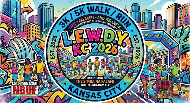 The 2026 L.E.W.D.Y. KC 3K5K Walk/Run logo