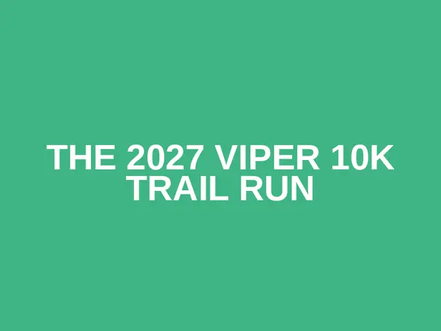 The 2027 Viper 10k trail run logo
