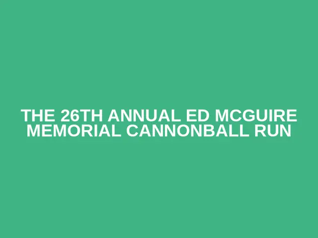The 26th Annual Ed McGuire Memorial Cannonball Run logo