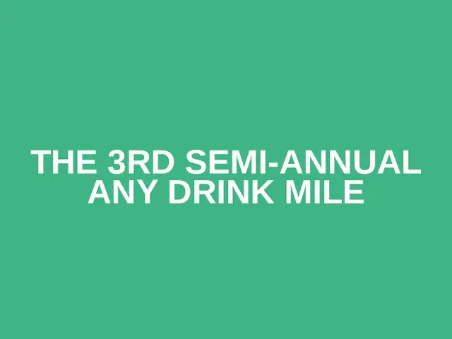 The 3rd Semi-Annual Any Drink Mile logo
