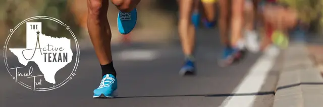 The Active Texan Tinsel Trot logo