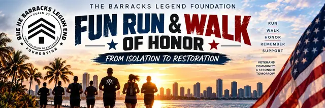 The Barracks Legend Foundation Fun Run & Walk of Honor logo
