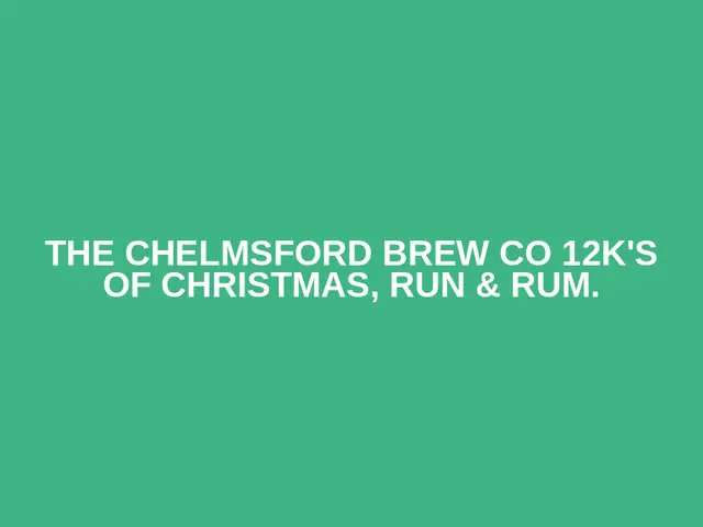 The Chelmsford Brew Co 12k's of Christmas, run & rum. logo