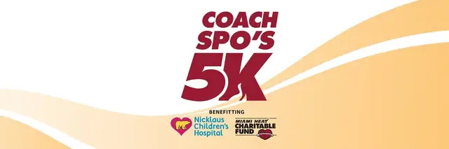 The Coach Spo's 5K, benefiting Nicklaus Children's and the Miami HEAT Charitable Fund logo