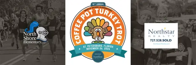 The Coffee Pot Turkey Trot - Presented by North Shore Elementary logo