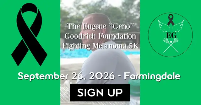 The Eugene “Geno” Goodrich Foundation Fighting Melanoma 5K Run/Walk 2026 logo