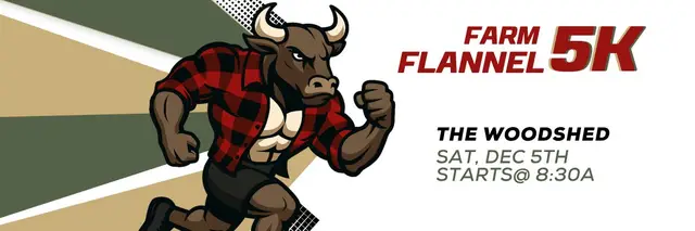 The Farm Flannel Fun Run logo