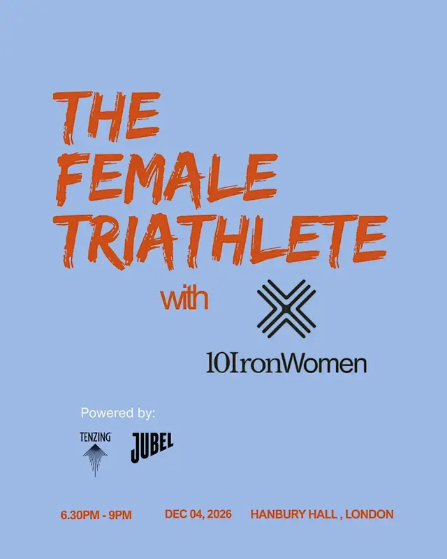 The Female Triathlete with 10IronWomen in London logo