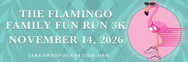 The Flamingo Family Fun Run 3K logo