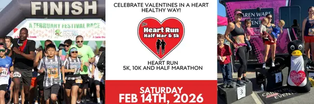 The HEART RUN Half Marathon & 5K/10K logo