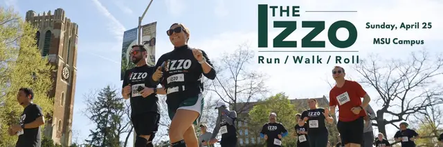 The Izzo Run/Walk/Roll logo