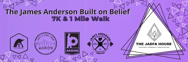 The James Anderson Built on Belief 7k and 1 Mile Walk logo