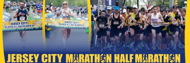 The Jersey City Marathon & Half Marathon Marquee Experience at Newport logo