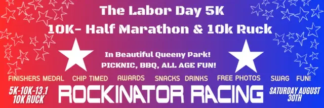 The Labor Day Slay 5K-10K-10K-RUCK & Half Marathon logo
