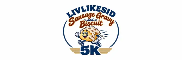 The liv like SID Sausage and Gravy and Biscuits 5K logo