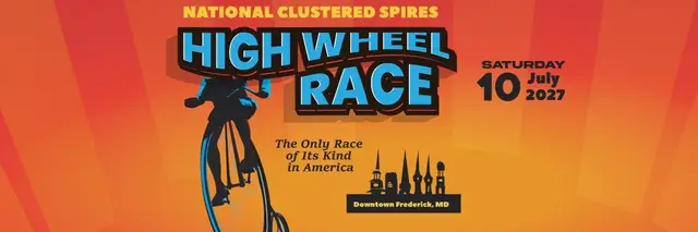 The National Clustered Spires High Wheel Race logo