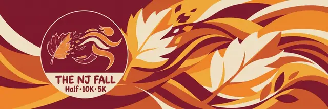 The New Jersey Fall Half, 10K, and 5K logo