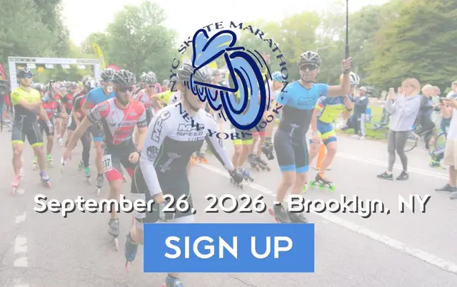 The NYC Skate Marathon & New York 100K 2026 logo
