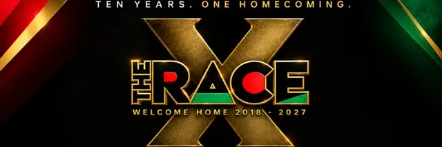The Race 2027 10-Year Anniversary Homecoming logo
