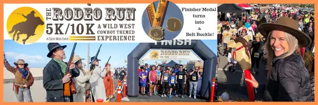 The RODEO RUN 5K/10K logo