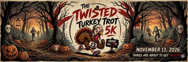 The Twisted Turkey Trot 5K Quitman, Texas logo