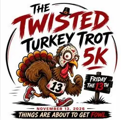 The Twisted Turkey Trot 5K Quitman, Texas logo