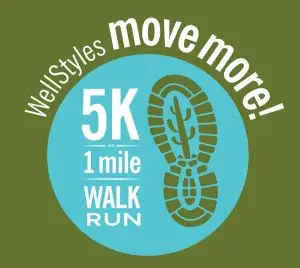 The WellStyles Move More 5k logo